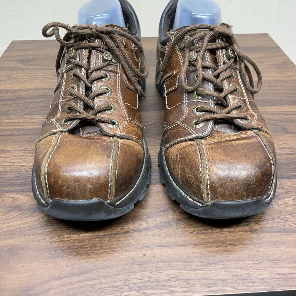 Vintage GBX Chunky Y2K Brown Leather Shoes Grunge Streetwear‎ Oxfords Size 12M